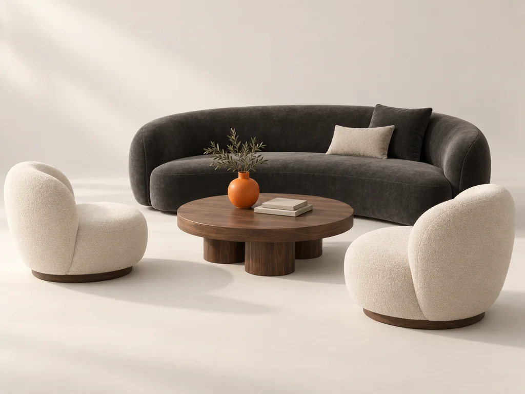Hotel lobby seating group
