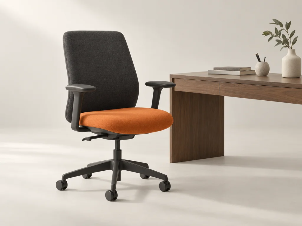 Upholstered office task chair
